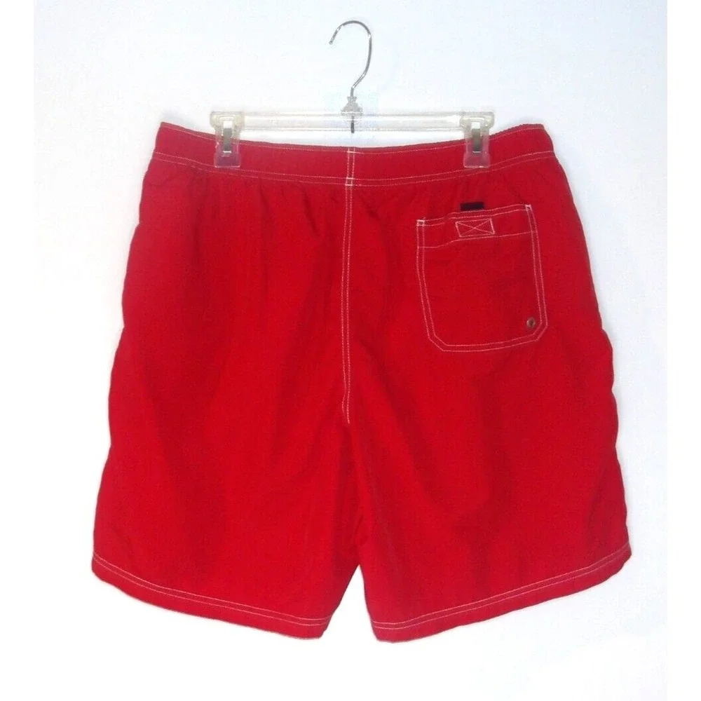 NAUTICA Men's SWIM SHORTS Large RED‎ / Blokecore
